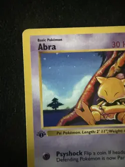Abra 43/102 Common Base Set Shadowless Pokemon 1st Edition Lightly Played - Image 2