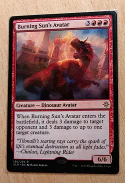 Mtg Magic Avatar der Lodernden Sonne / Burning Sun's Avatar, ENGLISH Dinosaurier - Image 1