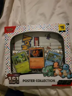 Nintendo Pokemon TCG Scarlet & Violet - 151 Poster Collection Box - 3 Packs 820650853166 - Image 1