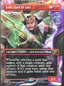 MTG Marvel Super Heroes Loki, God of Lies Extended Art Commander (Rare) - Image 1