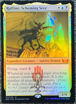 Raffine, Scheming Seer 213/281 Holo - Streets of New Capenna (SNC) - Image 1