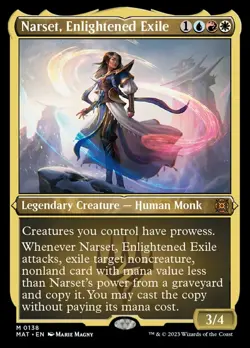 1x Narset, Enlightened Exile - Foil Etched NM-Mint, English March of the Machine - Image 1