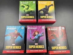 MTG Magic the Gathering MARVEL SUPER HEROES Welcome Decks SET OF 5 NEW - Image 1