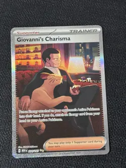Pokemon 151 Giovanni's Charisma SAR 207/165 English Special Illustration Rare - Image 1