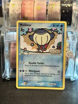 Pokemon TCG "Wailmer 69/92" Reverse Holo Card - NM - Legend Maker - Image 1