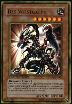 Yu-Gi-Oh! - Des Volstgalph 2009 GLD2-EN002 Ultra Rare Limited Edition - Image 1
