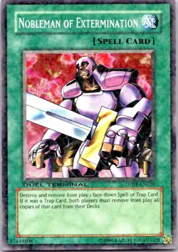Nobleman of Extermination DT01-EN038 Duel Terminal 1 Yu-Gi-Oh Limited LP - Image 1