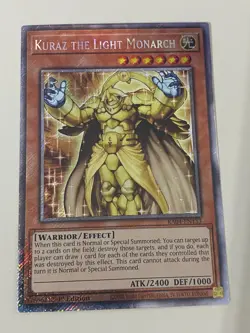 Yugioh Kuraz the Light Monarch x 3 - 1st Platinum Secret Rare NM - Free Holo - Image 4