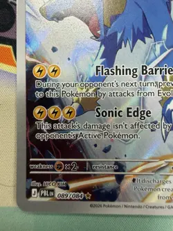 Manectric 089/084 Illustration Rare Pitch Black Pokemon TCG Near Mint In Hand - Image 4