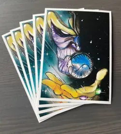 Thanos Art Sleeves 120 Count Magic the Gathering MTG Marvel Heroes - Image 1