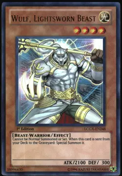 Yu-Gi-Oh! - Wulf, Lightsworn Beast 2011 LCGX-EN248 Ultra Rare 1st Edition - Image 1