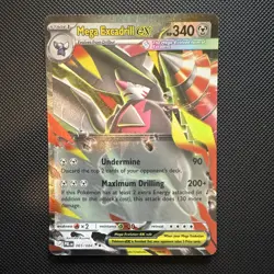 Mega Excadrill EX 065/084 Pitch Black Holo Mega EX 340 HP Eng Pokemon - Image 1