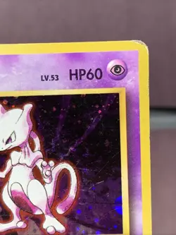 Pokemon TCG Japanese Mewtwo No. 150 Base Set Holo Rare VTG WOTC Era MP-/HP Swirl - Image 4