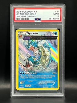 Gyarados 21/98 Full Art Holo Rare- 2015 Pokemon XY Ancient Origins PSA 9 - Image 1