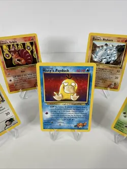 2000 Pokemon Gym Challenge: WOTC Gym Leaders Misty Giovanni Blaine Card NM - Image 1