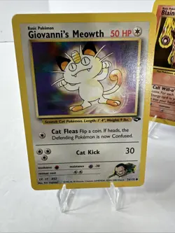 2000 Pokemon Gym Challenge: WOTC Gym Leaders Misty Giovanni Blaine Card NM - Image 3