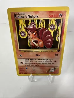 2000 Pokemon Gym Challenge: WOTC Gym Leaders Misty Giovanni Blaine Card NM - Image 4