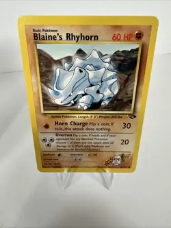 2000 Pokemon Gym Challenge: WOTC Gym Leaders Misty Giovanni Blaine Card NM - Image 5