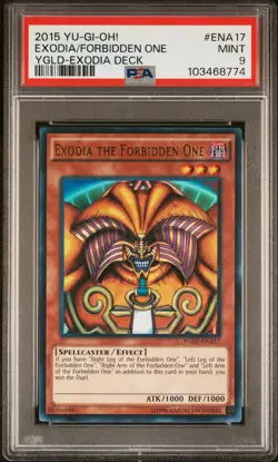 Yu-Gi-Oh! - Exodia the Forbidden One 2015 YGLD-ENA17 PSA 9 - Image 1