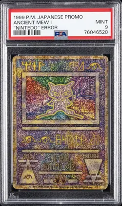 1998-99 POKEMON JAPANESE POKEMON JAPANESE PROMO ANCIENT MEW I PSA 9 - Image 1