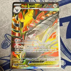 Pokemon TCG Mega Excadrill EX 103/084 MEGA EX Ultra Rare Holo Stage 1 HP 340 - Image 1