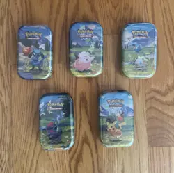 Pokemon TCG Ascended Heroes Sealed Mini Tin Lot 5 Packs English - Image 1