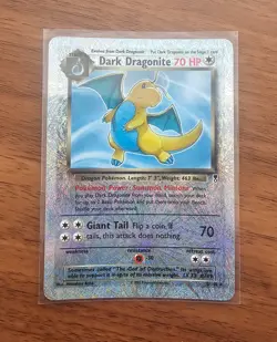 2002 Pokemon Legendary Collection Dark Dragonite 5/110 Reverse Holo Foil - Image 3