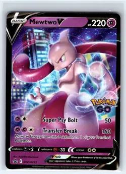 Mewtwo V SWSH223 Holo Promo Sword & Shield Promo Pokemon Near Mint - Image 1