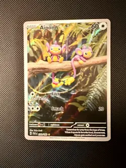 Aipom - 211/182 - Illustration Rare - Paradox Rift - Pokemon Card - Image 1