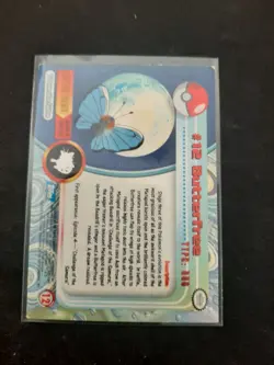 Pokemon Topps Butterfree #12 Non Holo Blue Logo NM - Image 2