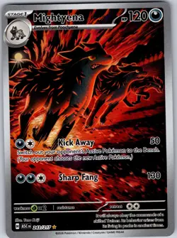 Mightyena 243/217 Illustration Rare Ascended Heroes Pokemon Holo Near Mint - Image 1