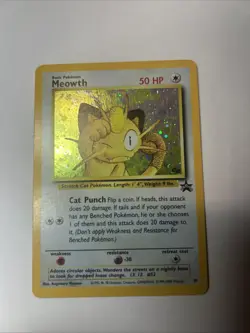 Pokemon TCG Meowth Holo #10 Black Star Promo Gameboy Exclusive - Image 2