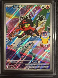 Litten 044 Holo Promo ME: Mega Evolution Promo Pokemon Near Mint - Image 1