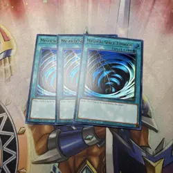 3x Mystical Space Typhoon 1st Edition Ultra Rare RA02-EN048 Yu-Gi-Oh! - Image 1