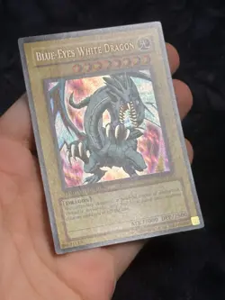 Yugioh! Blue-Eyes White Dragon BPT-003 Secret Rare Reverse Foil Error LP VLP - Image 4