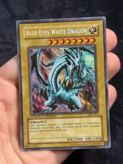 Yugioh! Blue-Eyes White Dragon BPT-003 Secret Rare Reverse Foil Error LP VLP - Image 5