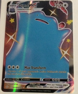 Pokemon TCG Ditto VMAX SV119/SV122 Shining Fates Shiny Vault Full Art Holo Eng - Image 1