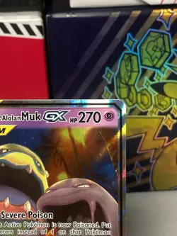 Pokemon Muk and Alolan Muk GX Unbroken Bonds Card 61/214 NM - Image 3