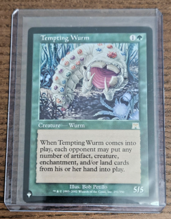 MTG PLAYING CARD Tempting Wurm - The List Reprints LP - Image 1