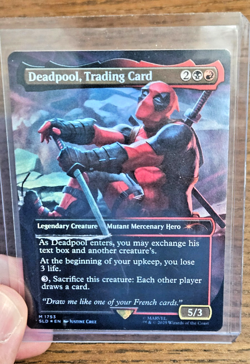 MTG PLAYING CARD Deadpool, Trading Card #1753 Rainbow Foil - Secret Lair Drop NM - Image 1