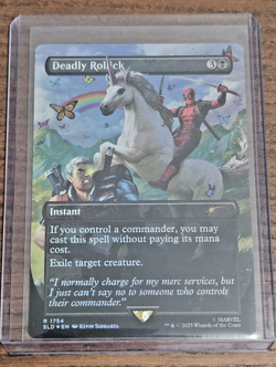MTG PLAYING CARD Deadpool - Deadly Rollick (Rainbow Foil) - Secret Lair Drop NM - Image 2