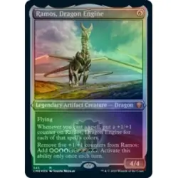 RAMOS, DRAGON ENGINE (FOIL-ETCHED) Commander Legends Magic MTG MINT CARD - Image 1