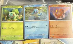 Pokemon 151 Promo Starter Cards Charmander, Squirtle, Bulbasaur Cosmos Holo NM - Image 1