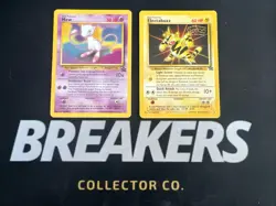 Wizards of the Coast (WotC) Black Star Promo Pokemon Card Lot: Electabuzz & Mew - Image 1