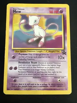 Wizards of the Coast (WotC) Black Star Promo Pokemon Card Lot: Electabuzz & Mew - Image 2