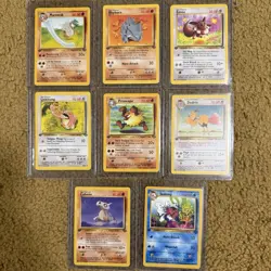 Pokemon Cards Jungle Series Lot Of 8 1st Edition WOTC 1999-2000 Vintage - Image 1