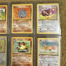 Pokemon Cards Jungle Series Lot Of 8 1st Edition WOTC 1999-2000 Vintage - Image 3