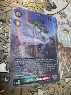 Digimon Card Game AncientKazemon Alternate Art Foil BT18-054 Tamers A02 - Image 1