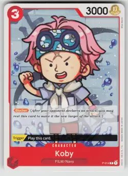 Koby (One Piece Film Red) P-014 Promo One Piece Promotion Cards One Piece NM - Image 1