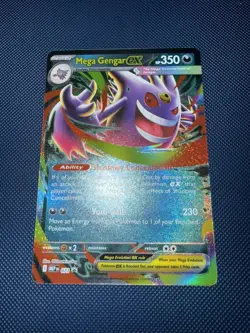 Pokemon Mega Gengar ex #73 Black Star Promo Holo Mega Evolution NM Card - Image 1